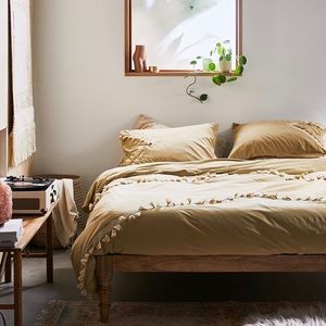 💯New Washed Cotton Crochet Duvet